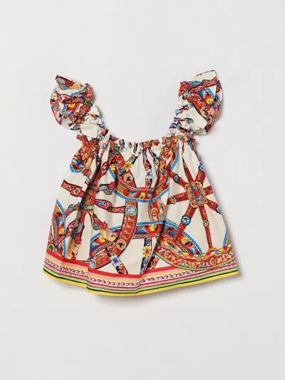 Dolce & Gabbana Top Kids Color White In Multi