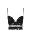 Dolce & Gabbana Sleeved Top With Adjustable Straps And Lace In Multi