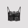 Dolce & Gabbana Black Lace Bra In Nero