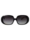 Dolce & Gabbana Top Nero Su Stampa Leopardo Marrone Acetate Sunglasses In Black