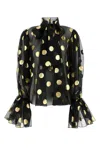 Dolce & Gabbana Blouse With Ruffles In Poisorofdonero