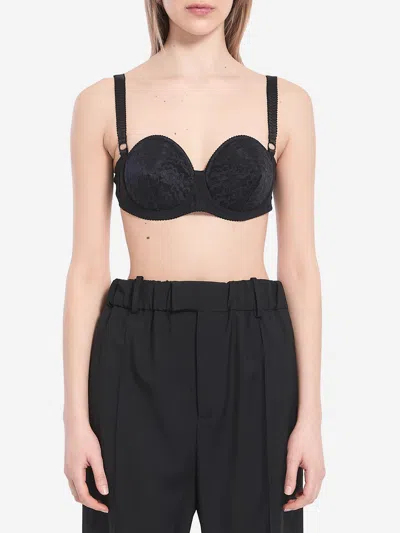 Dolce & Gabbana Balconette Bra Top In Black