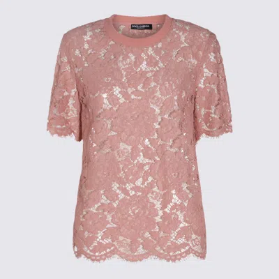 Dolce & Gabbana Top Rosa Polvere In Pink