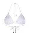 Dolce & Gabbana Leopard-print Padded Triangle Bikini Top In White