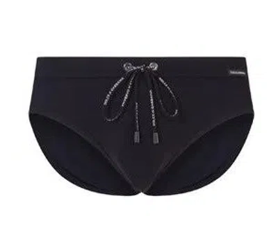 Dolce & Gabbana Dolce&gabbana Mantechnical Fabric Black Swimsuit