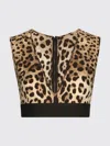 Dolce & Gabbana Top With All Over Leopard Print In Animal Print