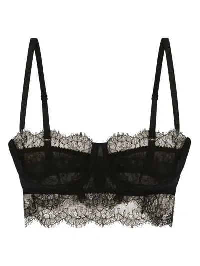 Dolce & Gabbana Top With Bra Clothing In Black