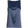 Dolce & Gabbana Logo-plaque Tank Top In Blue