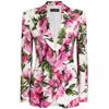 Dolce & Gabbana Floral-print Blazer In Multicolor