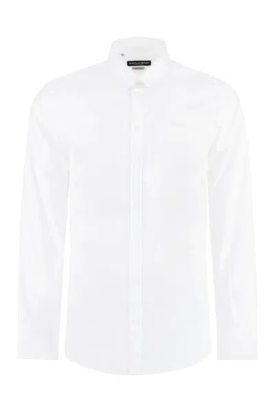 Dolce & Gabbana White Cotton Shirt For Men