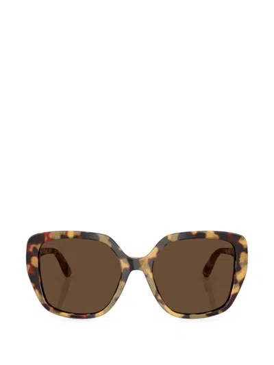 Dolce & Gabbana Tortoise-effect Butterfly-frame Sunglasses In Multi