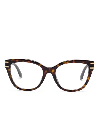 Dolce & Gabbana Tortoiseshell-effect Glasses In Brown