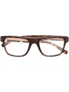 Dolce & Gabbana Tortoiseshell-effect Square-frame Glasses In Brown