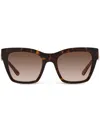 Dolce & Gabbana Tortoiseshell-effect Square-frame Sunglasses In Braun