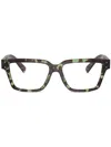 Dolce & Gabbana Tortoiseshell-effect Square Glasses In Green