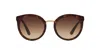 Dolce & Gabbana Tortoiseshell Round-frame Sunglasses In Brown