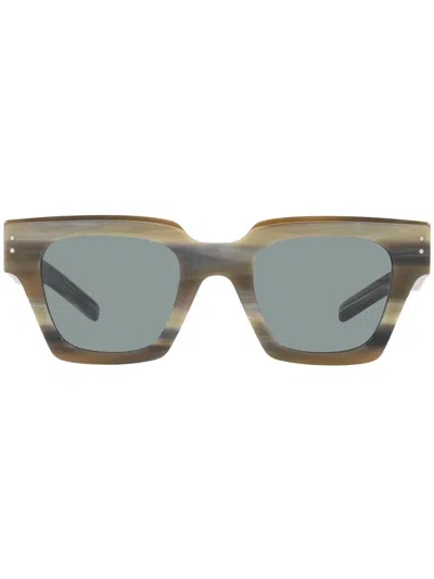 Dolce & Gabbana Tortoiseshell Square-frame Sunglasses In Braun