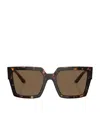 Dolce & Gabbana Tortoiseshell-effect Square-frame Sunglasses In Brown
