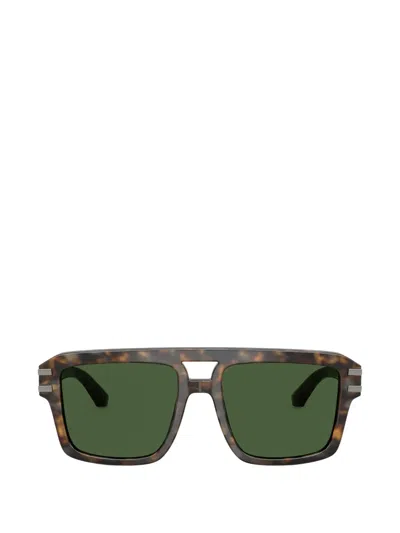 Dolce & Gabbana Tortoiseshell-effect Geometric-frame Sunglasses In Multi