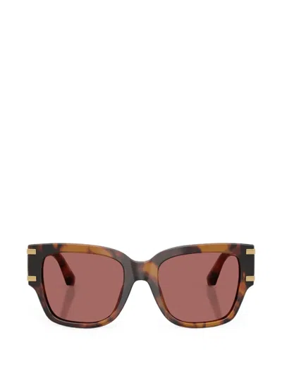 Dolce & Gabbana Tortoiseshell-effect Square-frame Sunglasses In Brown