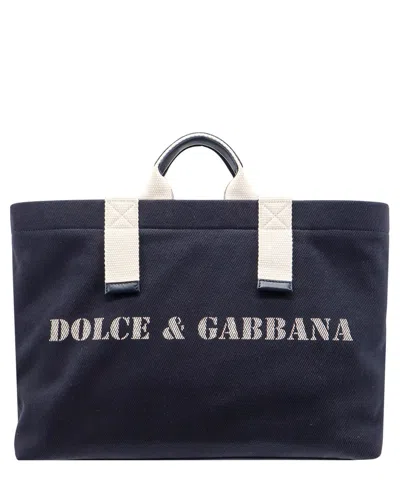 Dolce & Gabbana Tote Bag In Blue