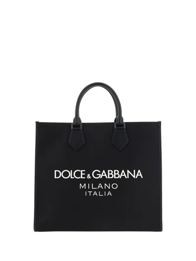 Dolce & Gabbana Tote Bag In Nero/nero