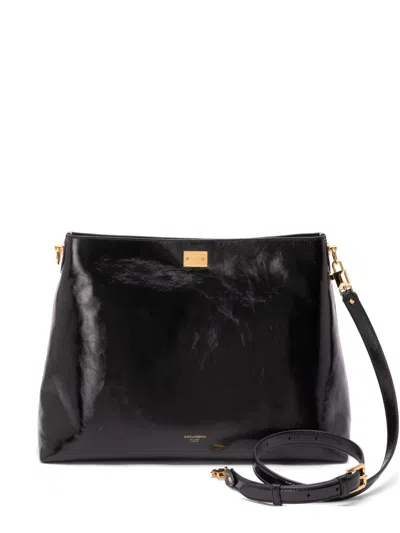 Dolce & Gabbana Tote Bag With Shoulder Strap In Black