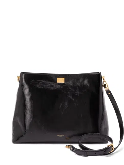 Dolce & Gabbana Tote Bag With Shoulder Strap In Black