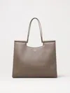 Dolce & Gabbana Large Sicily Calf Leather Tote Bag In Grey