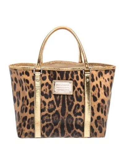 Pre-owned Dolce & Gabbana Tote In Brown