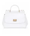 Dolce & Gabbana Kids White Mini Sicily Bag In White