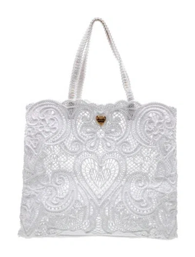 Pre-owned Dolce & Gabbana Tote In White