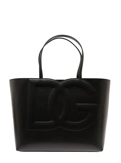 Dolce & Gabbana 'dg Logo' Black Medium Shopper