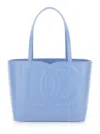 Dolce & Gabbana Dg Logo Small Shopper In Blue