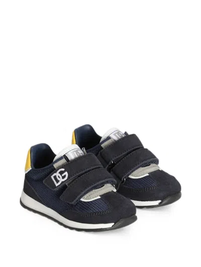 Dolce & Gabbana Kids' Touch-strap Sneakers In Multi