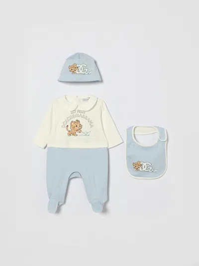 Dolce & Gabbana Babies' Tracksuit  Kids Color White In Blue