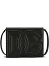 Dolce & Gabbana Women Shoulder Bag With Embossed Logo In Black