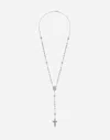 Dolce & Gabbana Tradition White Gold Rosary Necklace In White Gold