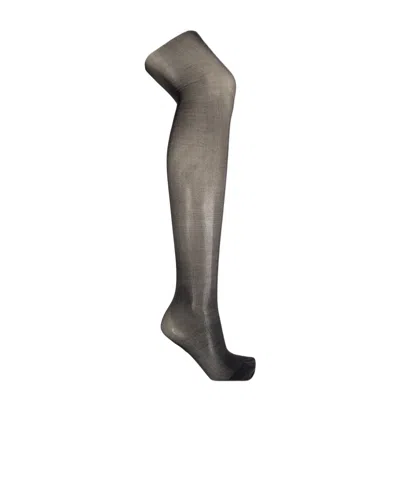 Dolce & Gabbana Translucent Socks In Gray