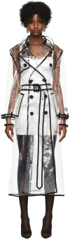 Dolce & Gabbana Transparent Kim Kardashian Edition Double-breasted Trench Coat In S0906 Trasparente