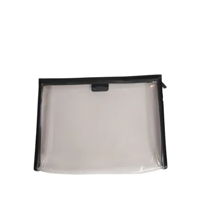 Dolce & Gabbana Transparent Pvc Logo Plaque Clutch Bag