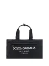 Dolce & Gabbana Dg Milano Logo Duffel Bag In Nero/nero