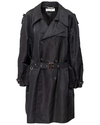 Dolce & Gabbana Trench Coat In Black