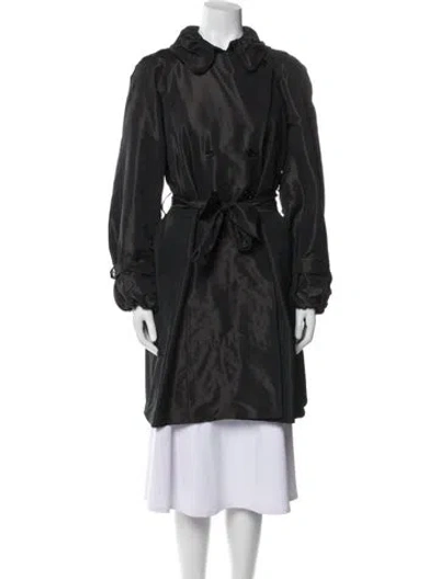 Pre-owned Dolce & Gabbana Trench Coat In Black