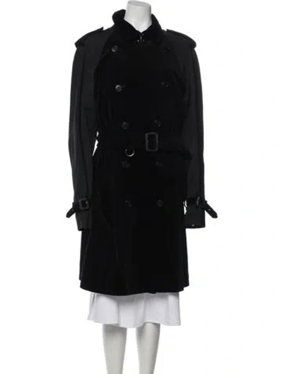 Pre-owned Dolce & Gabbana Trench Coat In Black