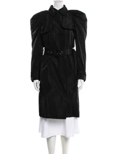 Pre-owned Dolce & Gabbana Trench Coat In Black