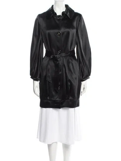 Pre-owned Dolce & Gabbana Trench Coat In Black