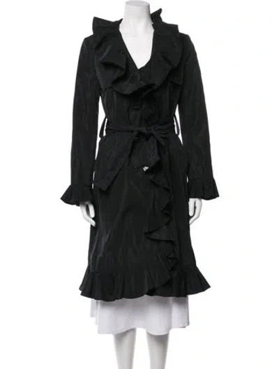 Pre-owned Dolce & Gabbana Trench Coat In Black