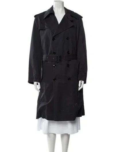 Pre-owned Dolce & Gabbana Trench Coat In Blue