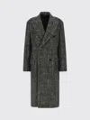 Dolce & Gabbana Double-breasted Long Coat Side Pockets In White